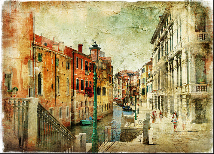 a13140651s romantic Venice - artwork in painting style, available in multiple sizes