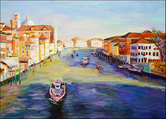 a28757293s Venice canal oil painting, available in multiple sizes - Chamton