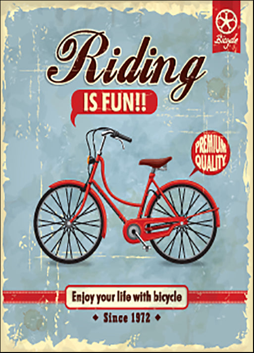 a57699325s Vintage Bicycle poster design, available in multiple sizes