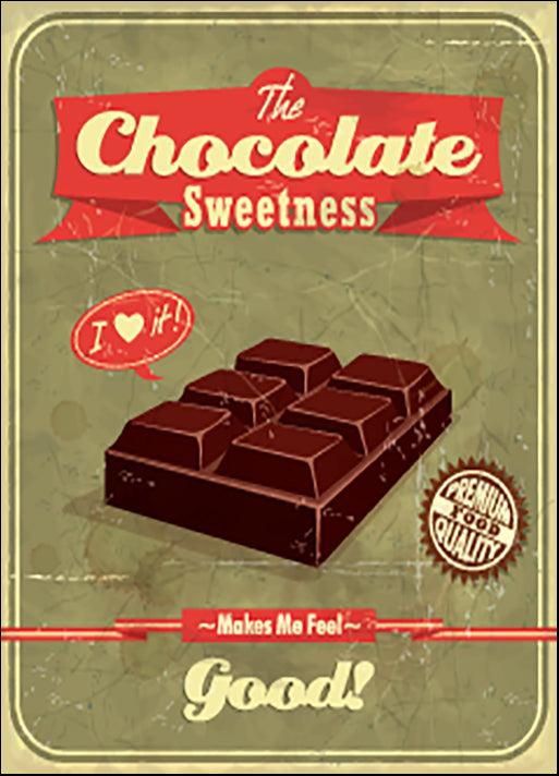 a57843139s Vintage Chocolate poster design, available in multiple sizes