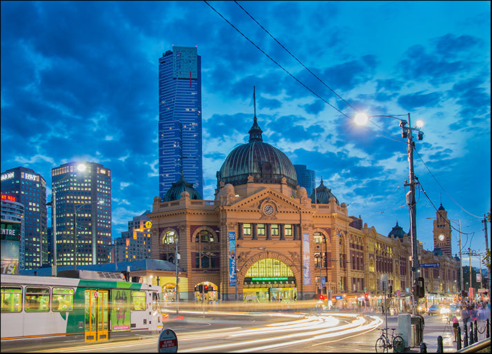 a85541113s Melbourne Spencer st station with eureka tower, available in multiple sizes