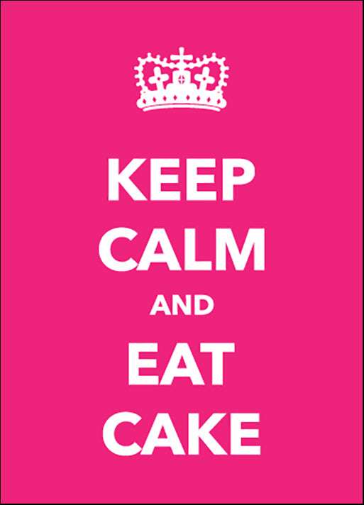 b45093131s keep calm and eat cake poster, available in multiple sizes