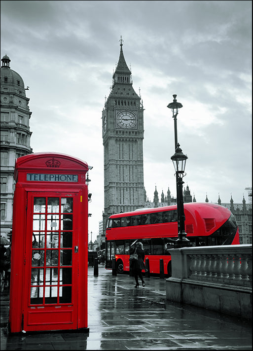 b68448051s double decker bus, Big Ben, telephone booth, London, available in multiple sizes