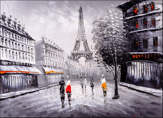 c89892391s Paris street 19th century parisian street scene, available in multiple sizes - Chamton