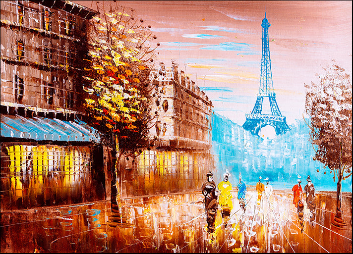 c94009435s Street views of Paris and the Eiffel tower, available in multiple sizes