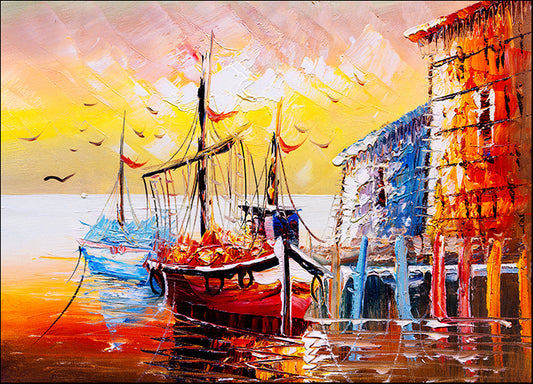 c94574059s Venice Italy boats in the water, available in multiple sizes