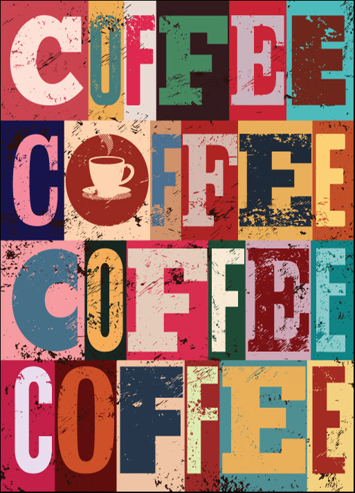 c96390484s Coffee typographical vintage style grunge poster. Retro, available in multiple sizes