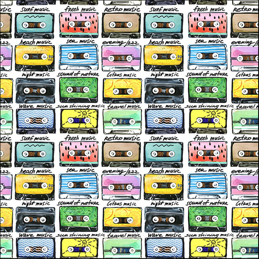 d12417579s Pop Art Retro Music Cassettes, available in multiple sizes