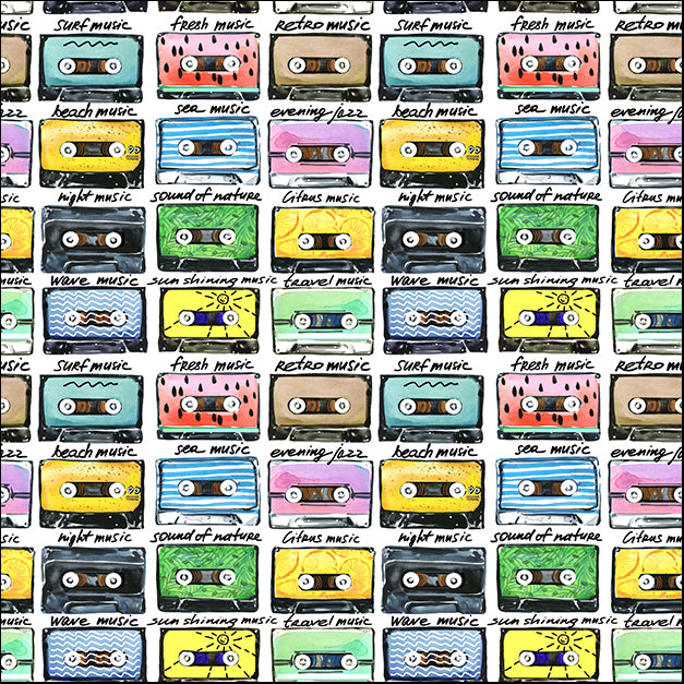 d12417579s Pop Art Retro Music Cassettes, available in multiple sizes