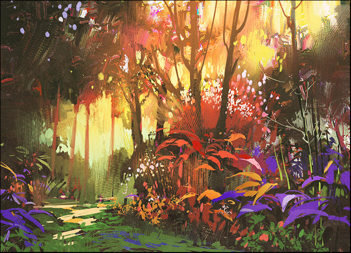 d20863599s landscape painting of beautiful forest with sunlight, available in multiple sizes