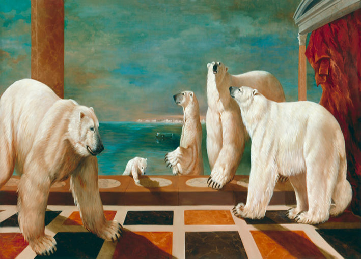 deClaviere,71320 Polar Bears in Venice, by Bernard deClaviere available in multiple sizes