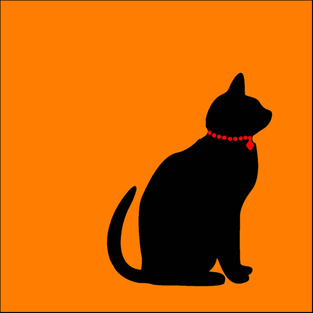 76348 Orange Cat, by Chemaly, available in multiple sizes