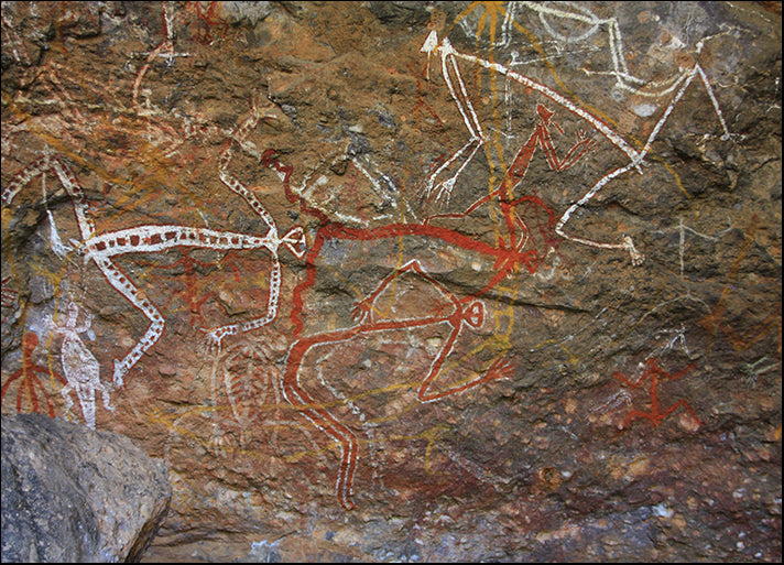 i3348686 Aboriginal rock art, available in multiple sizes - Chamton