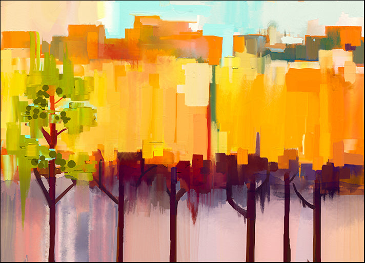 i6519929 Abstract Colorful Oil Painting Landscape, available in multiple sizes